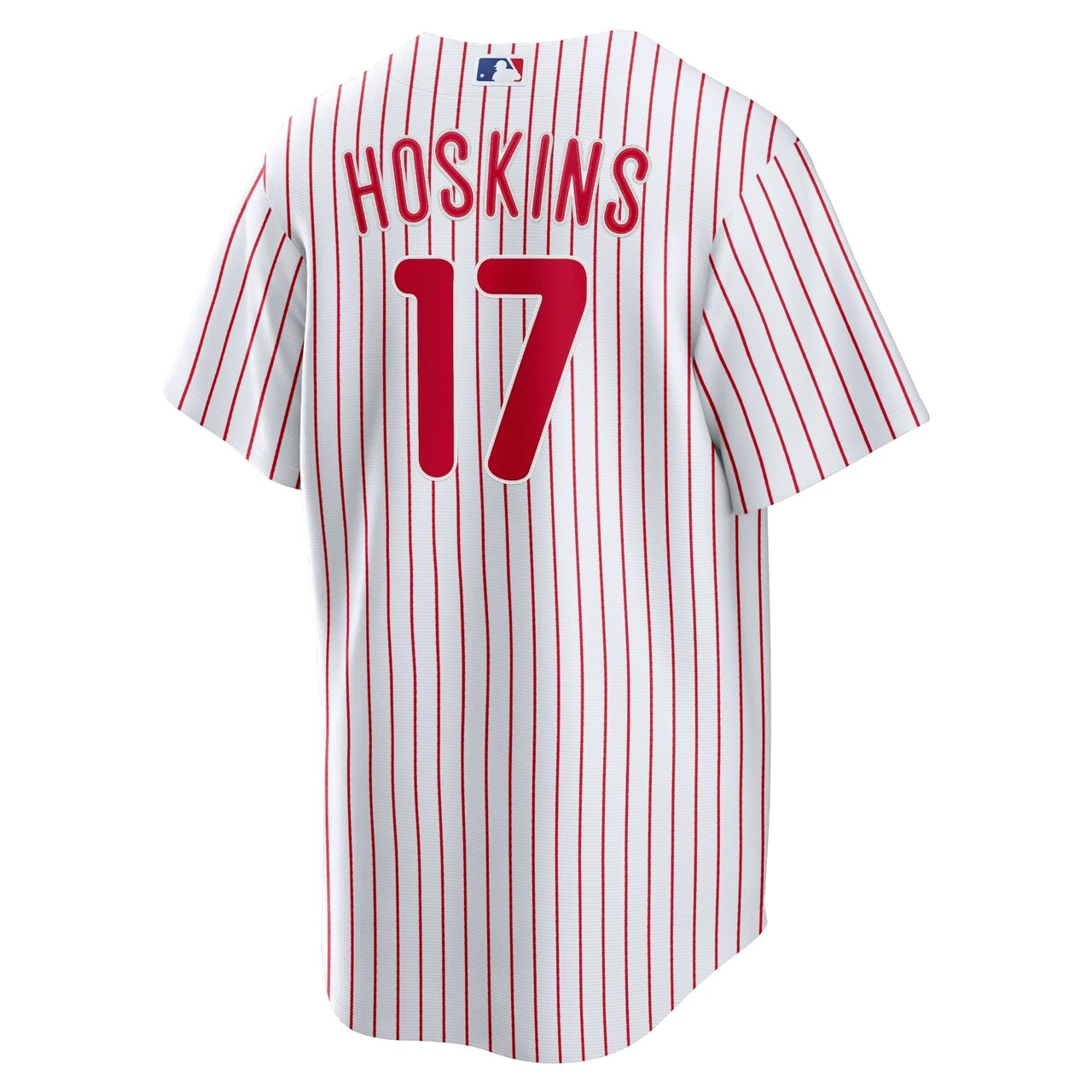 Men's Philadelphia Phillies Rhys Hoskins Nike White Home Replica Player Name Jersey - Image 3