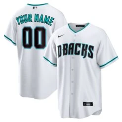 Men's Arizona Diamondbacks Nike White Alternate Replica Custom Jersey