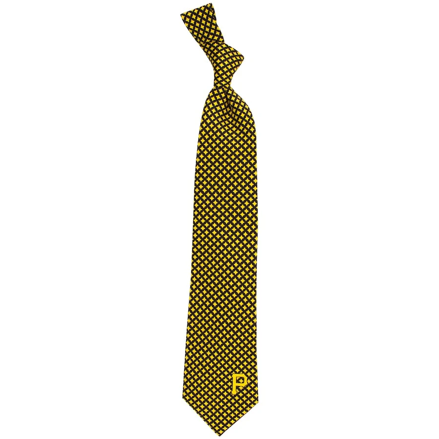 Men's Pittsburgh Pirates Diamante Print Silk Tie