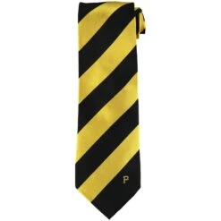 Men's Pittsburgh Pirates Regiment Woven Silk Tie