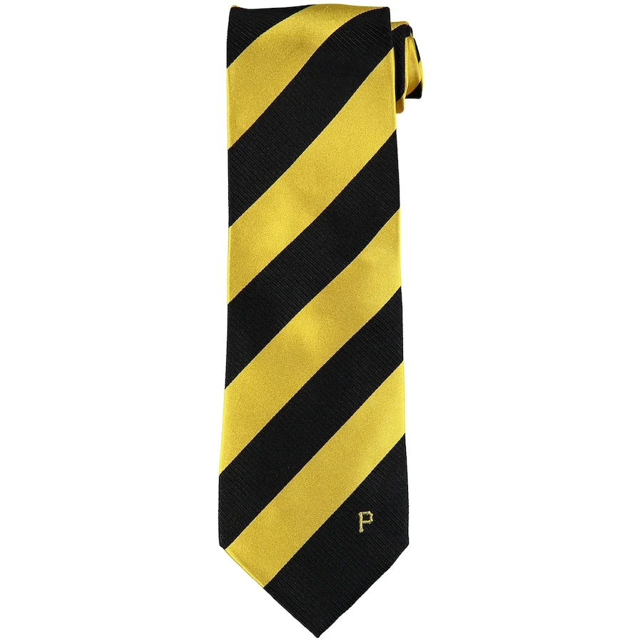 Men's Pittsburgh Pirates Regiment Woven Silk Tie