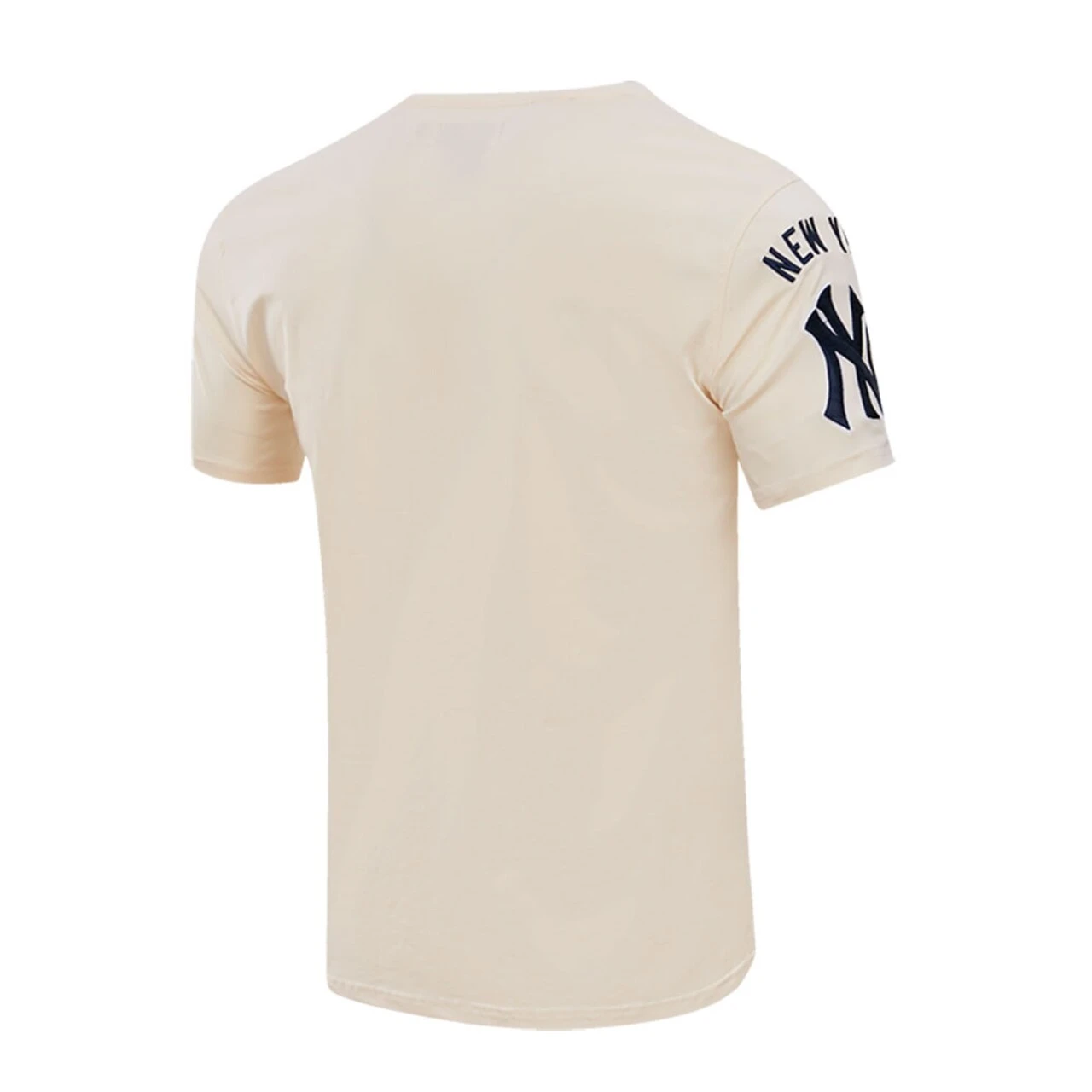 Men's New York Yankees Pro Standard Cream Cooperstown Collection Old English T-Shirt - Image 3