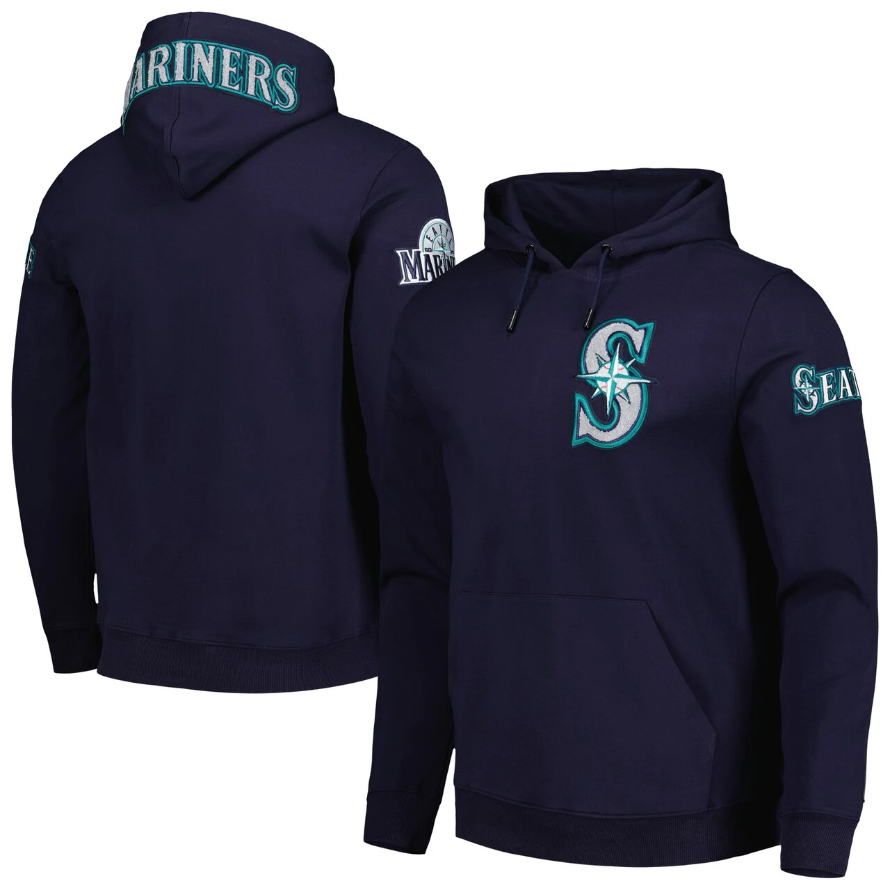 Men's Seattle Mariners Pro Standard Navy Team Logo Pullover Hoodie