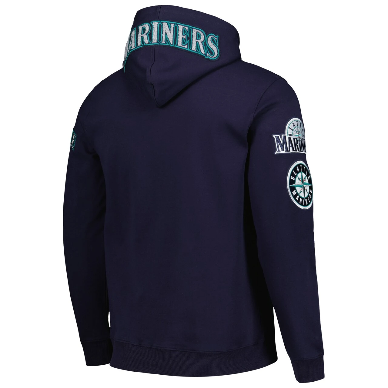 Men's Seattle Mariners Pro Standard Navy Team Logo Pullover Hoodie - Image 3