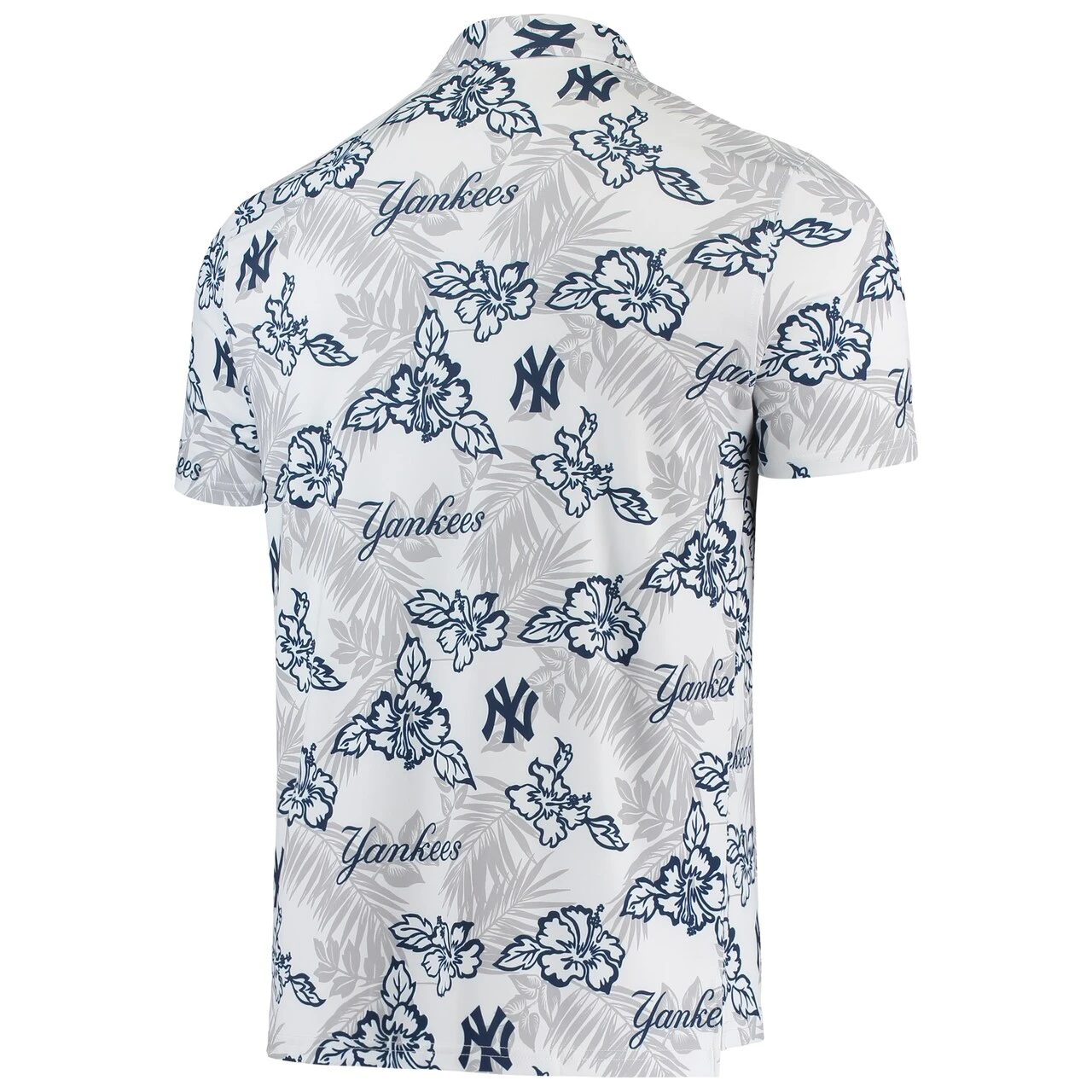 Men's New York Yankees Reyn Spooner White Performance Polo - Image 3