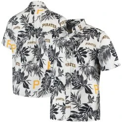 Men's Pittsburgh Pirates Reyn Spooner White Aloha Button-Down Shirt