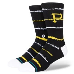 Men's Pittsburgh Pirates Stance Chalk Crew Socks