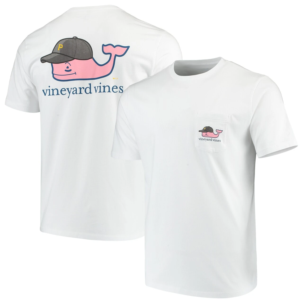 Men's Pittsburgh Pirates Vineyard Vines White Baseball Cap T-Shirt