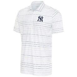 Men's New York Yankees Antigua White/Navy Ryder Polo