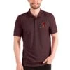 Men's Arizona Diamondbacks Antigua Heathered Black/Red Esteem Polo